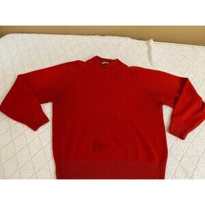 Vintage Crystal Kobe Women’s All Red Long Sleeve Sweater Size M